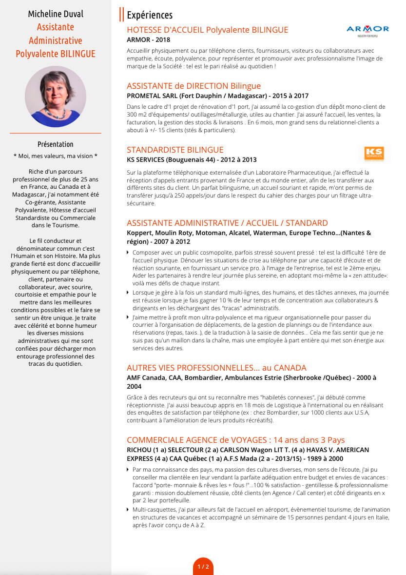 Graphic variations of resume template
